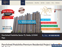 Tablet Screenshot of panchsheelpratishtha.com